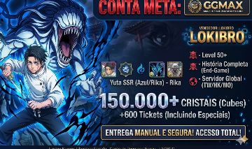 CONTA META: Yuta Okkotsu SSR Queen of Curses + 150.000 Cristais