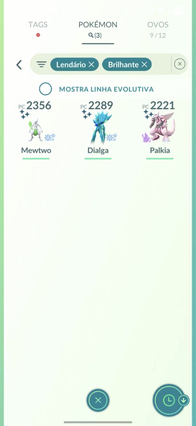 2 lendários shiny fundo + 1 lendário shiny + pokemons 100%- conta pokemon go