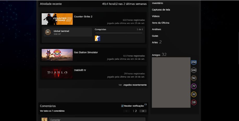 (PROMO) CONTA STEAM À VENDA + SALDO DE R$ 37,16 REAIS NA CONTA + BRINDE EXTRA