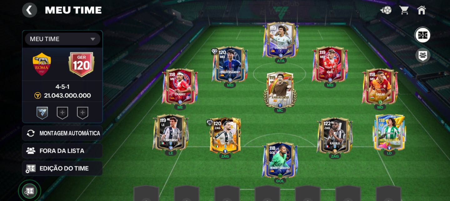 CONTAS FC MOBILE com GER 121 | GER 120