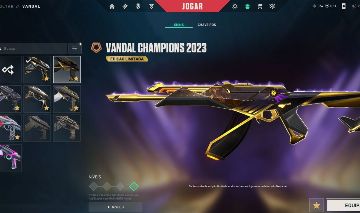 CONTA VALORANT CHAMPIONS E FACA SAQUEADORA