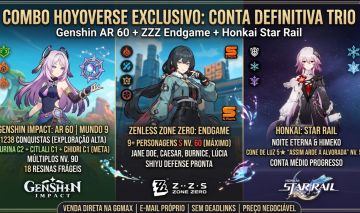 [TRIO HOYOVERSE] GENSHIN AR 60 (1238 CONQUISTAS) + ZZZ ENDGAME+HONKAI STAR RAIL