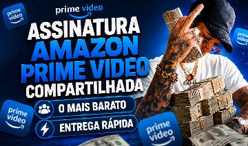 ASSINATURA AMAZON PRIME VIDEO // 30 DIAS COMPARTILHADA