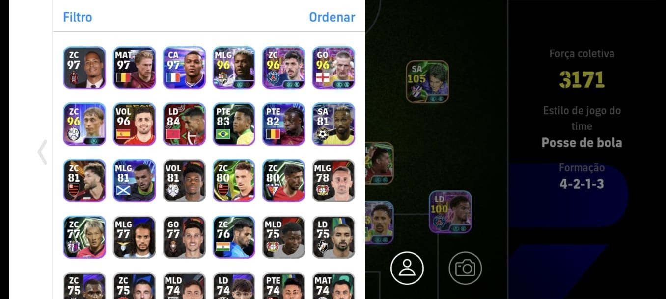 Conta eFootball INSANA | Jogadores fortes | Ótima pra 1 divisão