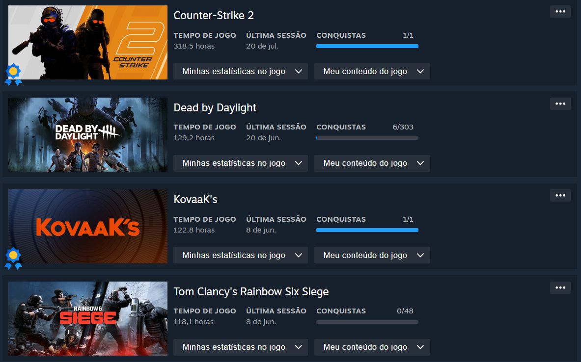 CONTA STEAM + CS COM SKINS