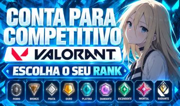CONTA VALORANT FULL ACESSO | ESCOLHA SEU RANK | PRONTA PARA O COMPETITIVO