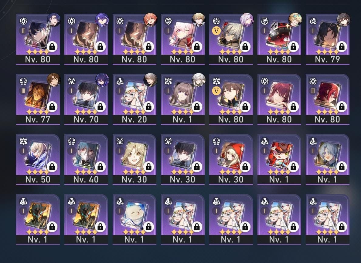 Conta Honkai Star Rail com 37 T5 + 3 Moedas de Troca