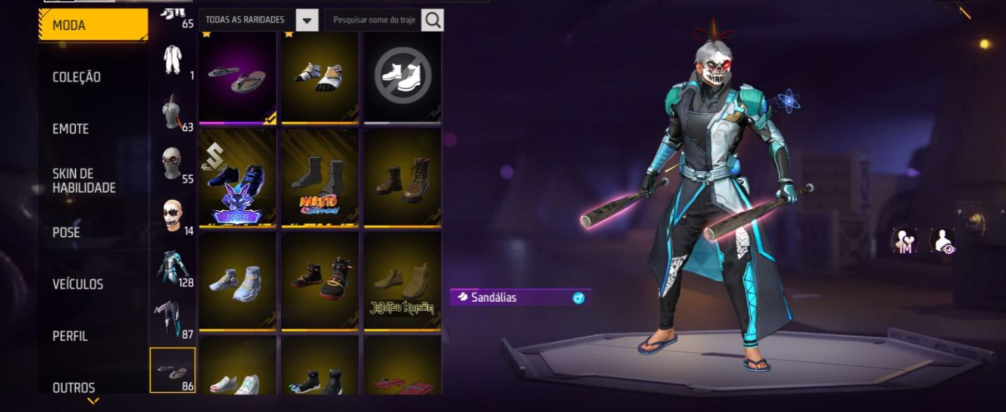Conta de free fire prime 6