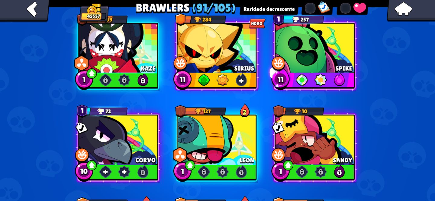 Conta Brawl 45k + Clash Royale 8k