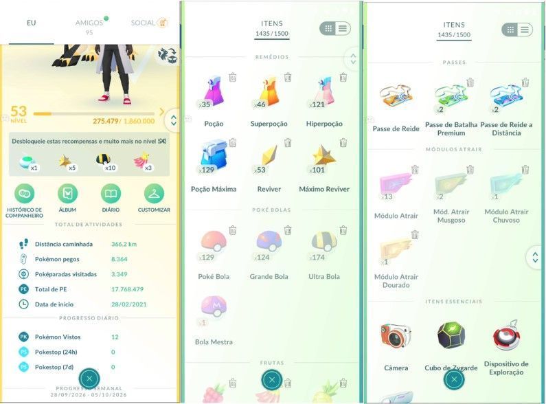 CONTA POKEMON GO LEVEL 53 | 173 LENDARIO | 100 BRILHANTE | NECROZMA DUSK MANE