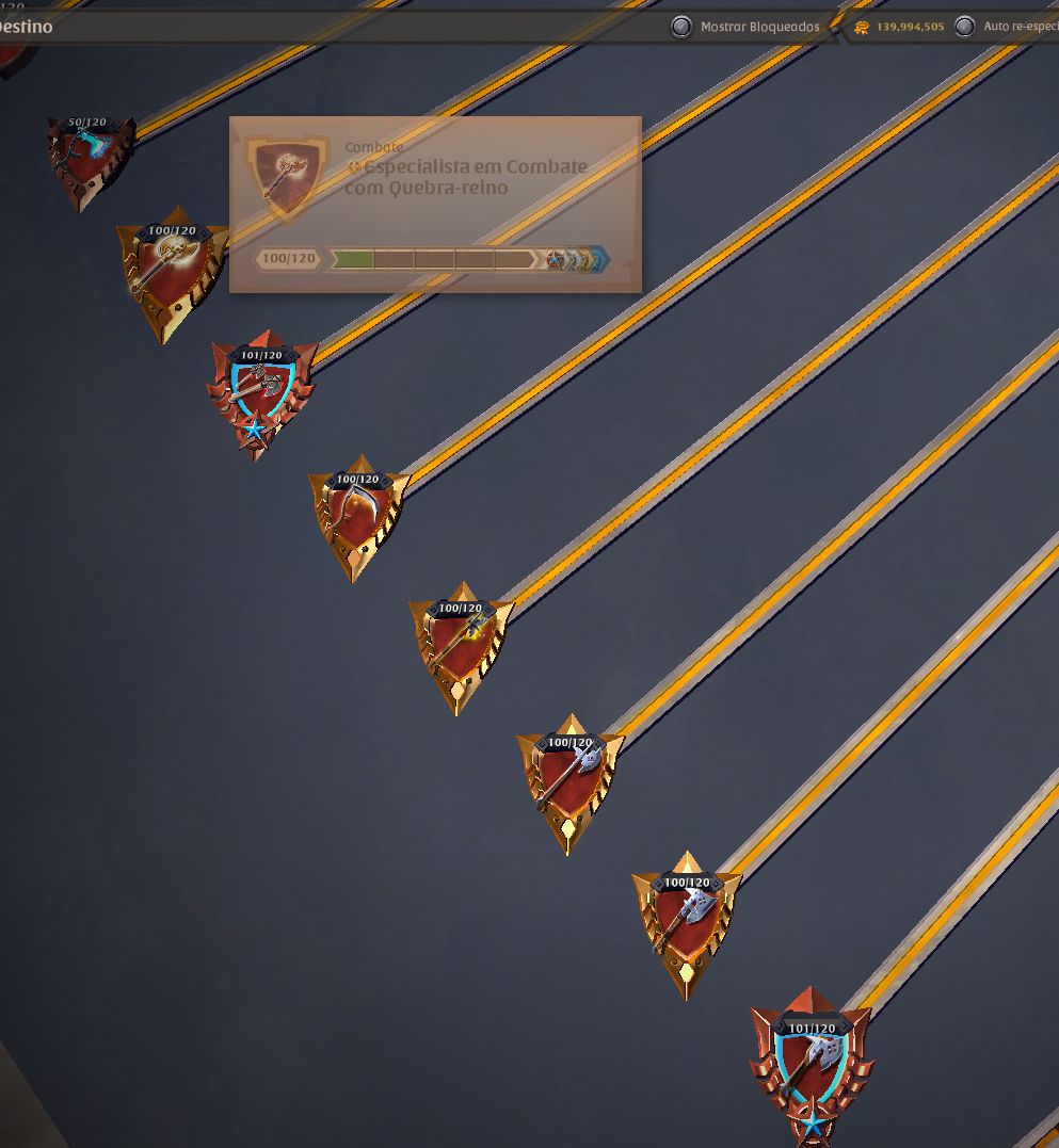 Conta Albion End Game server NA Colete T8