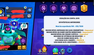 CONTA BRAWL STARS OG 2019 +48K DE TROFEIS MUITO COMPLETA