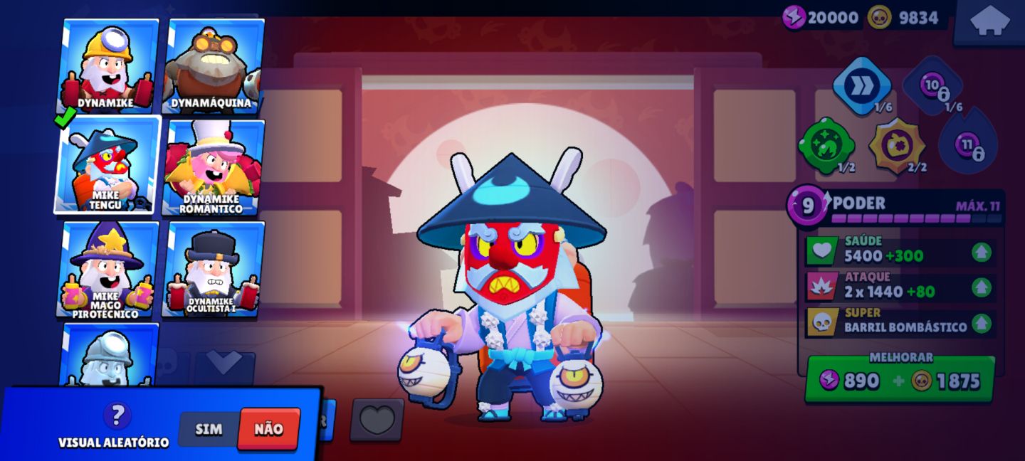 Brawl Stars Conta Avançada | 20.569 Troféus | 6 Hipercargas
