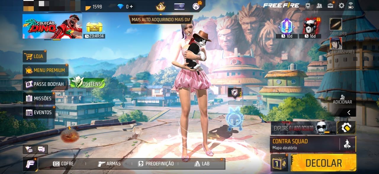 Conta de free fire INICIANTE.