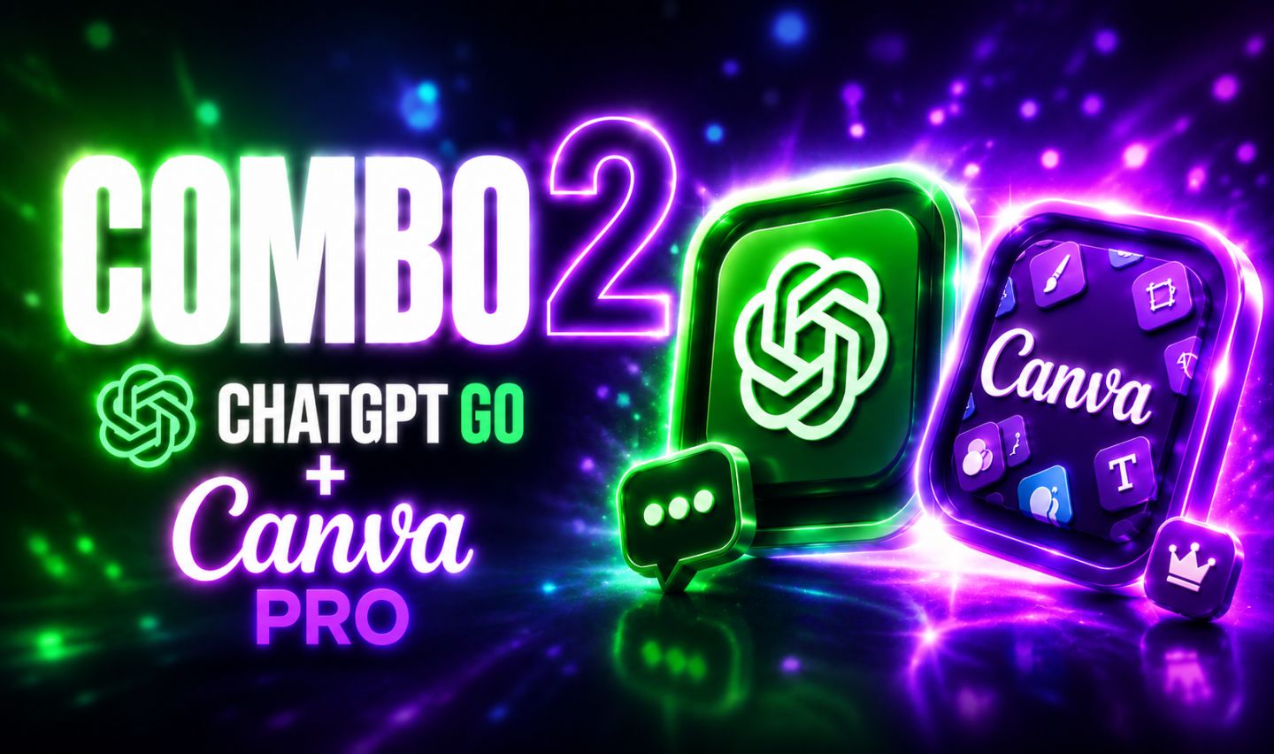 CHATGPT GO / CANVA PRO - COMBO IMPERDÍVEL