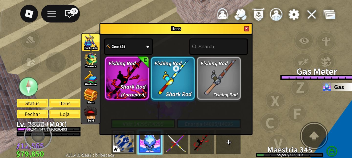 Conta Nível Máximo (Lv. 2800) | Cursed Dual Katana e Frutas Míticas