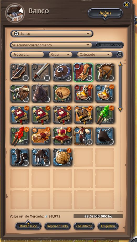 Pacote Mago Épico Albion Online, Biuld Machado!