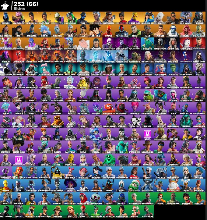 CONTA OG|252 SKINS|FNCS RENEGADE|NEYMAR|LARA CROFT|CANDY AXE|LAUGHT IT UP