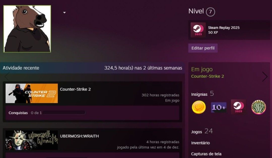 Conta steam 5 anos level 7 Terraria+medalha de 5 anos+comprovantes.