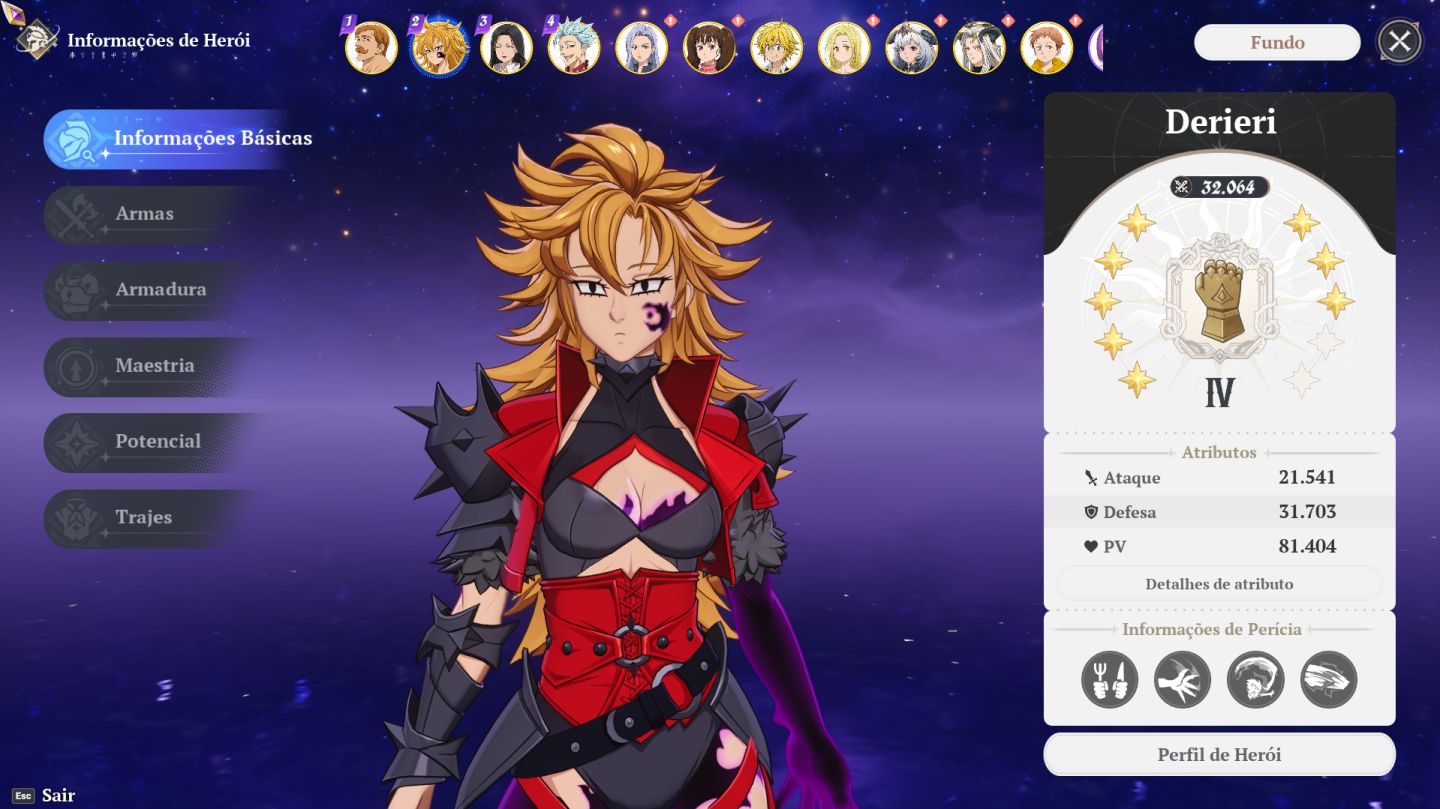 CONTA The seven deadly sins origin muito boa com bastante fragmentos estrelares