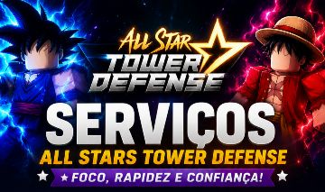 (MENOR PREÇO)Serviços All Stars Tower Defense