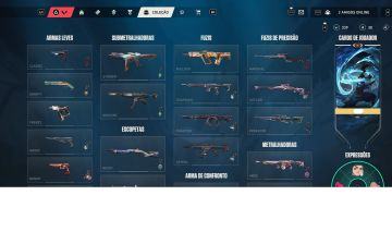Conta de Valorant nível 161 com 33 skins de loja