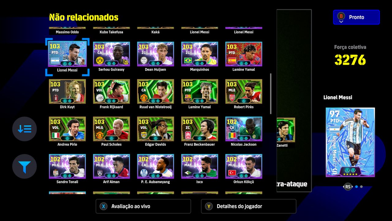 CONTA EFOOTBALL XBOX/PC 3300 DE FORÇA