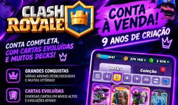 CONTA DE CLASH ROYALE À VENDA! 9 ANOS DE CRIAÇÃO
