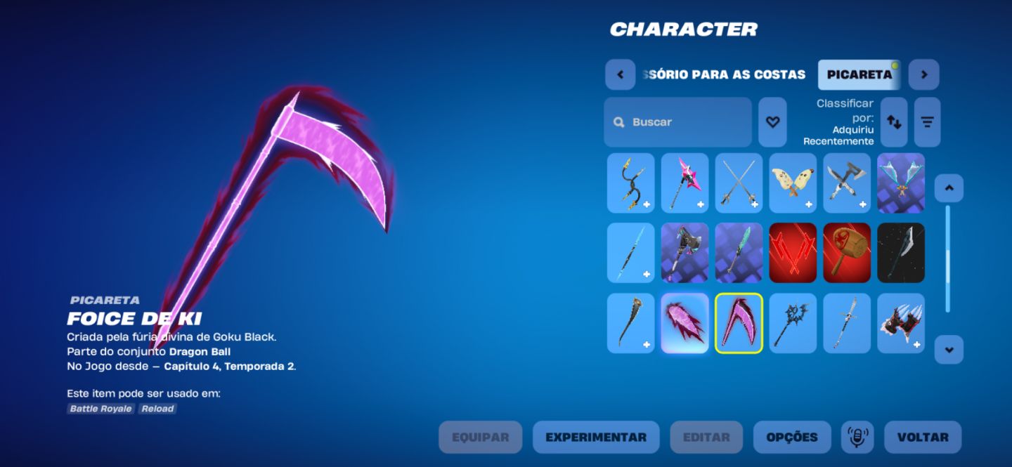 CONTA FORTNITE COM BASTANTE ITENS EXCLUSIVOS