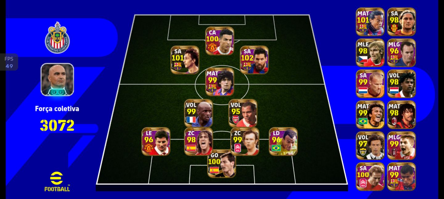 Conta efootball para competitivo e rara