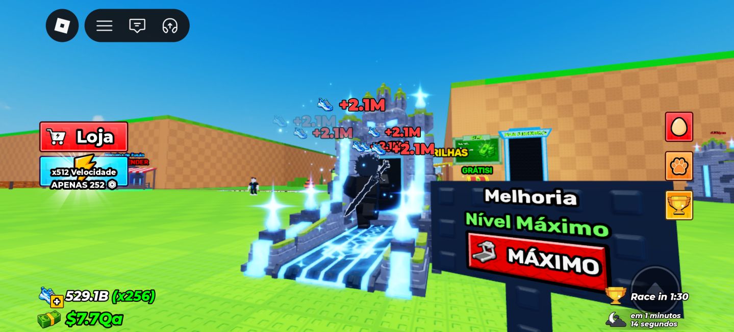 CONTA STEAL AN EGG | 529,9B DE VELOCIDADE | $7,7Qa | 19 PETS ATIVOS