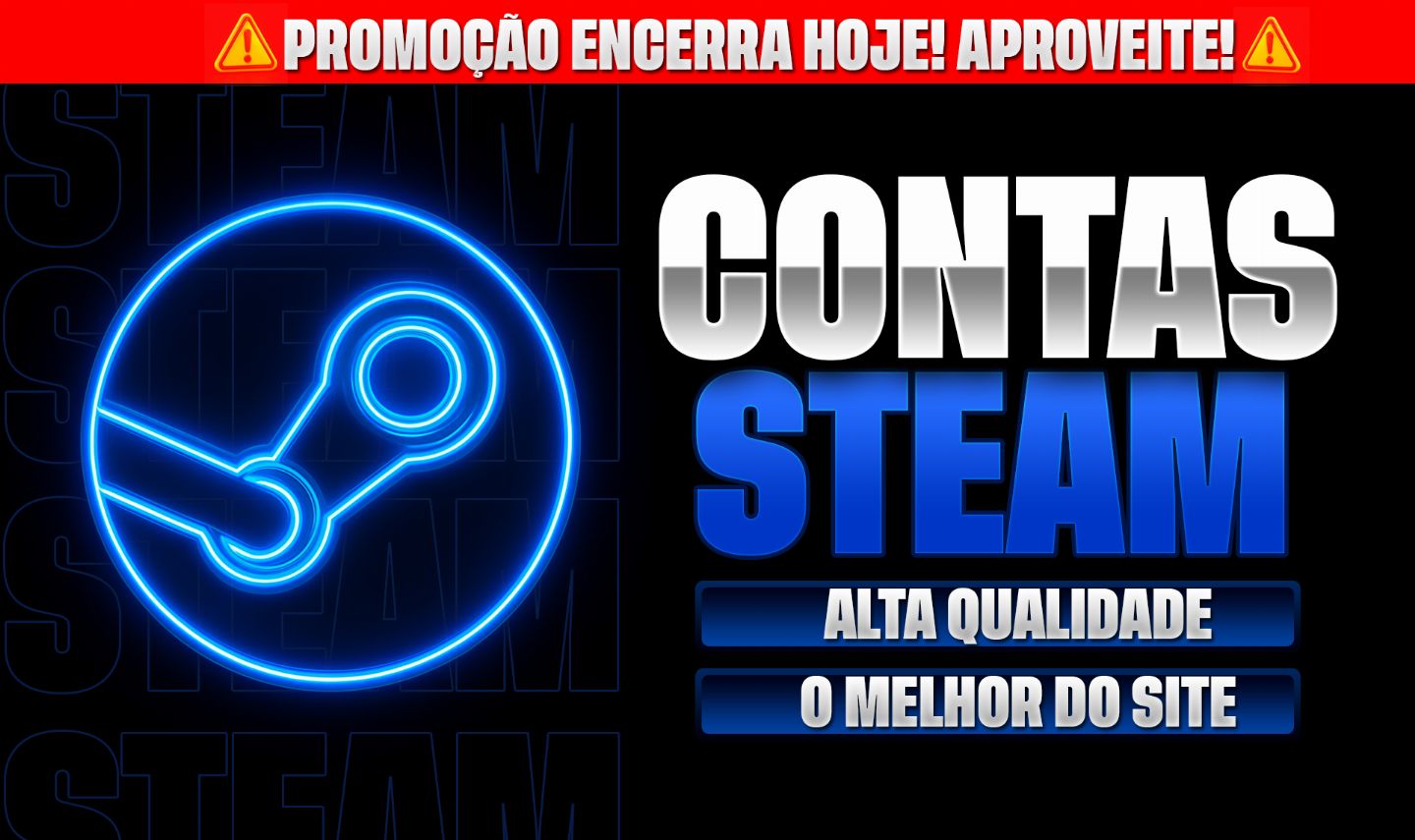 [MAIS VENDIDO] CONTAS STEAM ZERADAS (PROMOÇÃO)