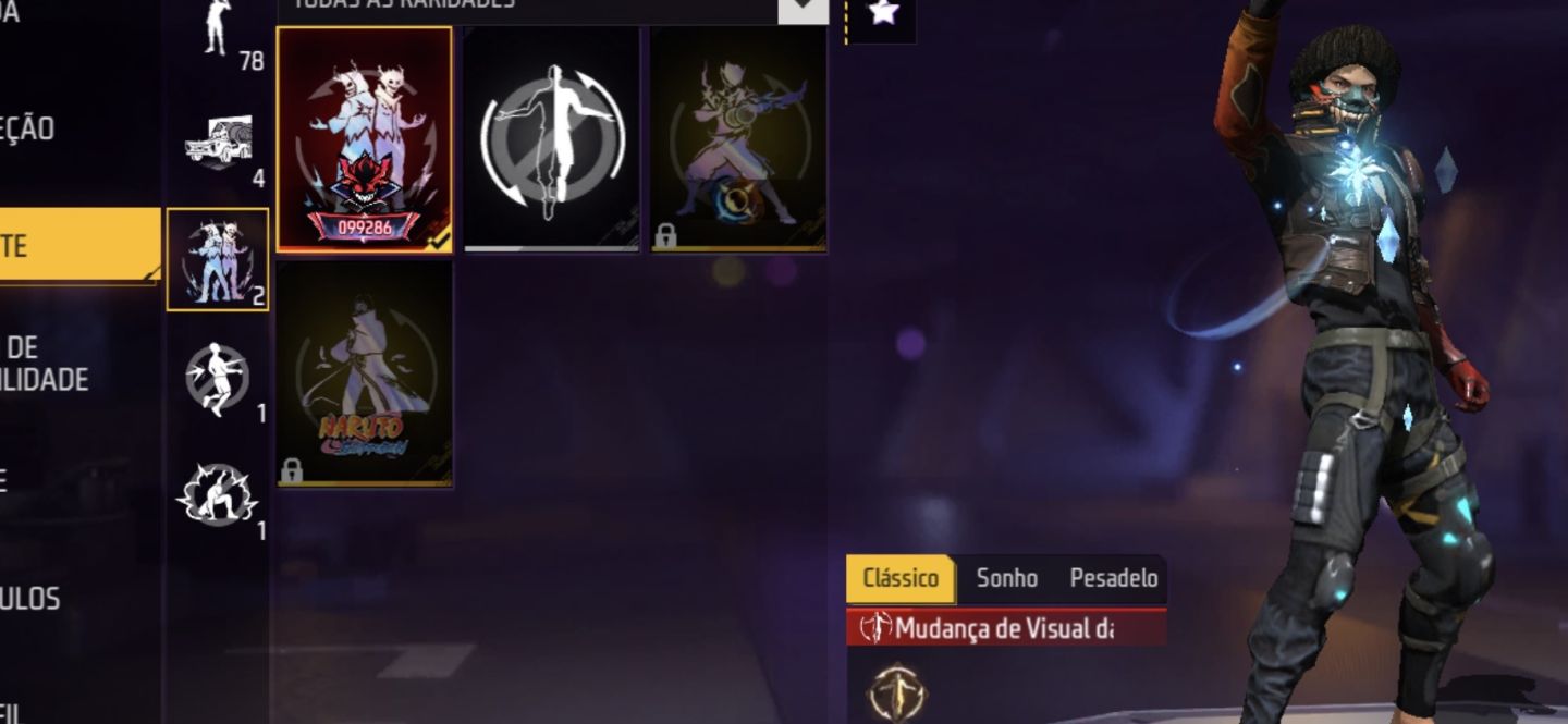CONTA DE FREE FIRE GEMADA COM UMP ROXA