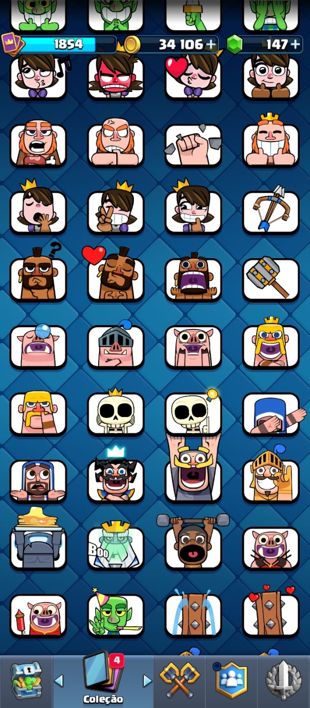 CONTA CLASH ROYALE NÍVEL 16 | 9 CARTAS LVL 16 | 13K TROFÉUS | ARENA 31 | 185 EMO