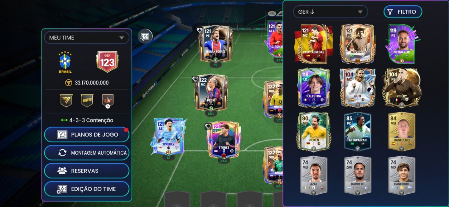 Conta de FC mobile ger 123