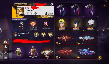 CONTA FREE FIRE, DUAS ANGEL (A E V) + 30passes, 3 evolutivas, +1k skin