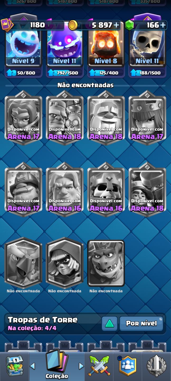 Conta Clash Royale arena 15