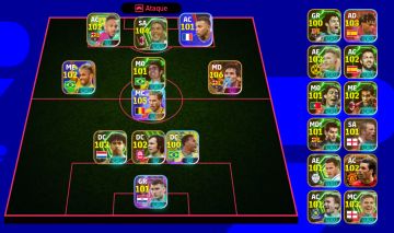 Conta eFootball, 480 gold, 16.000.000 moedas