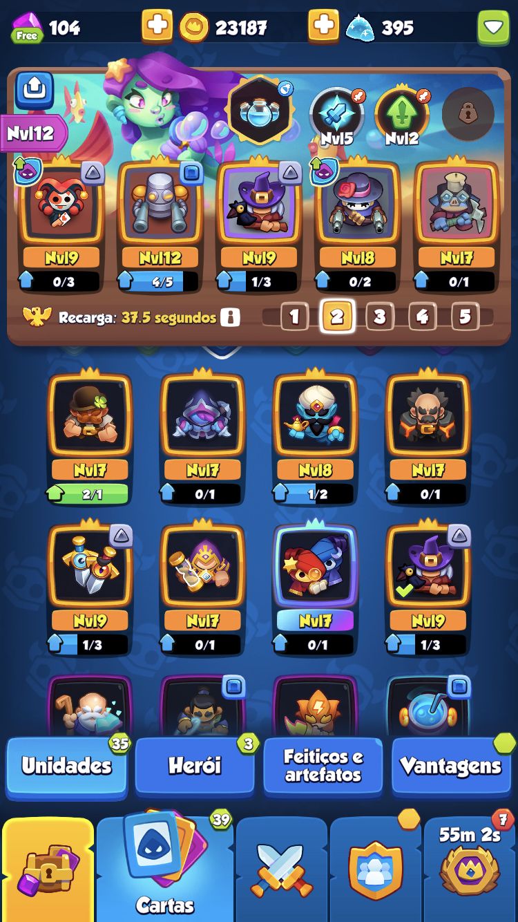 Conta Rush Top robô Lv13