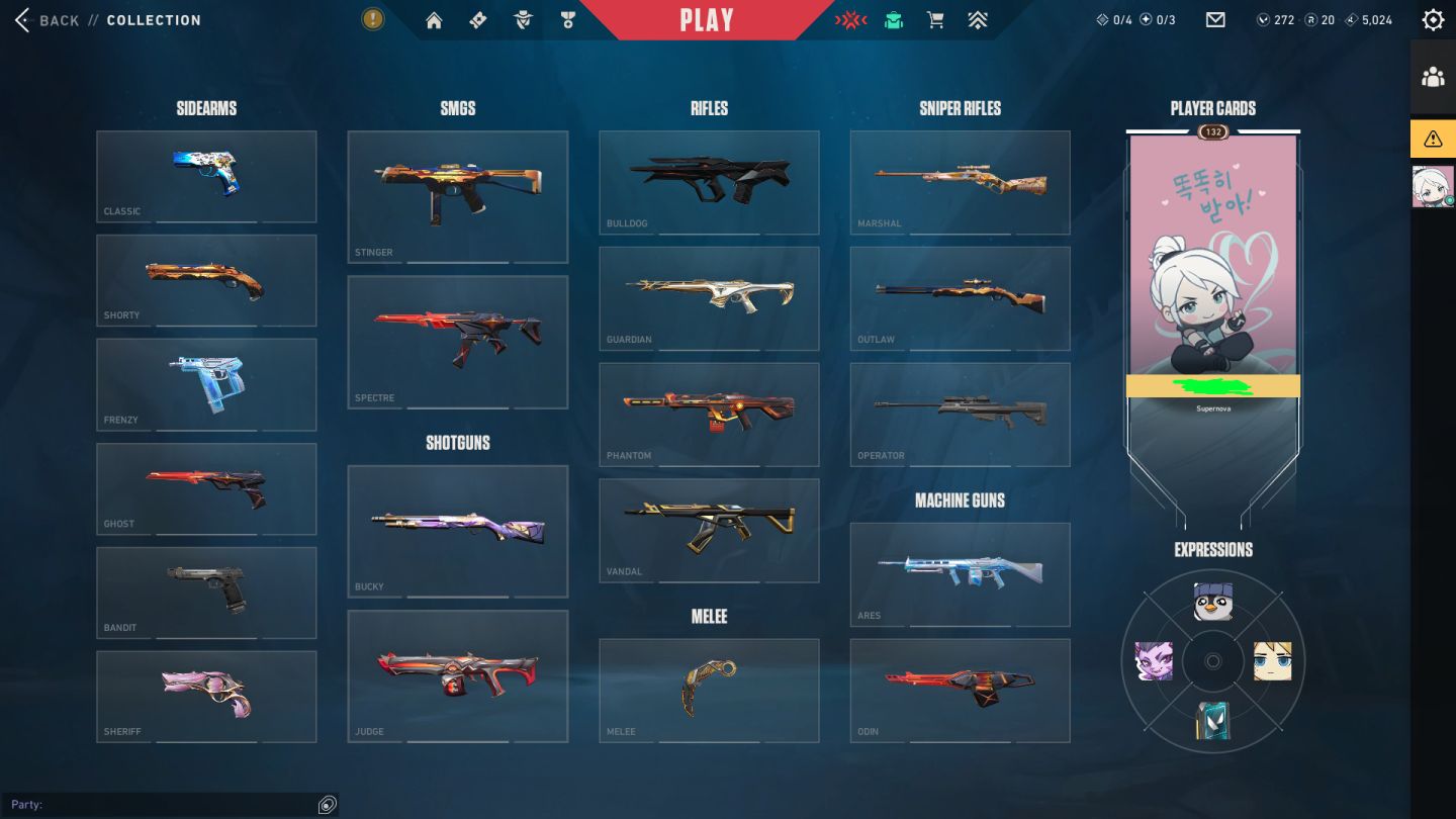 Promoção! 1.3K Gastos Conta Valorant: 3 Facas + 6 Vandals + 3 Phanthons