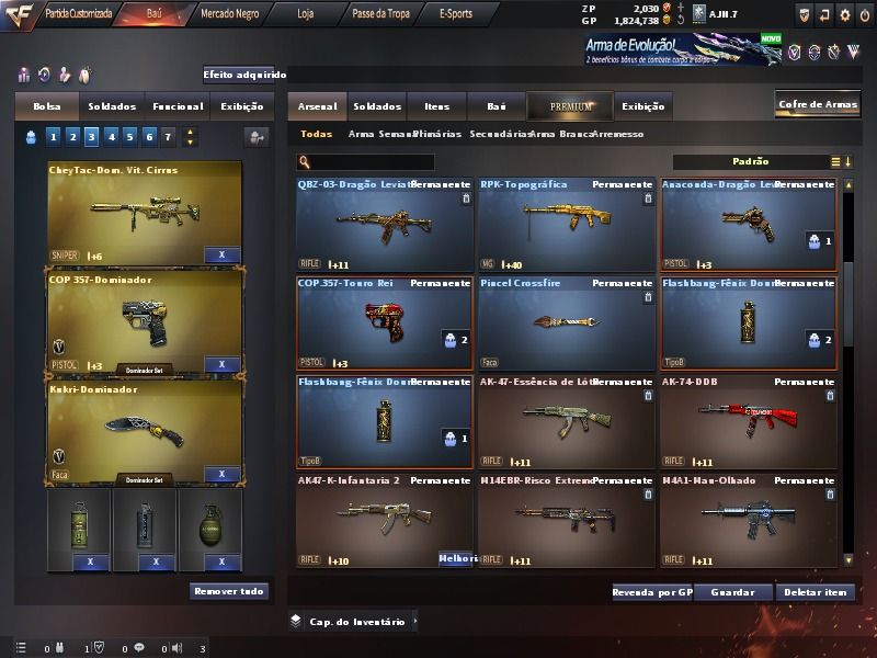 Minha conta - CROSS FIRE AL