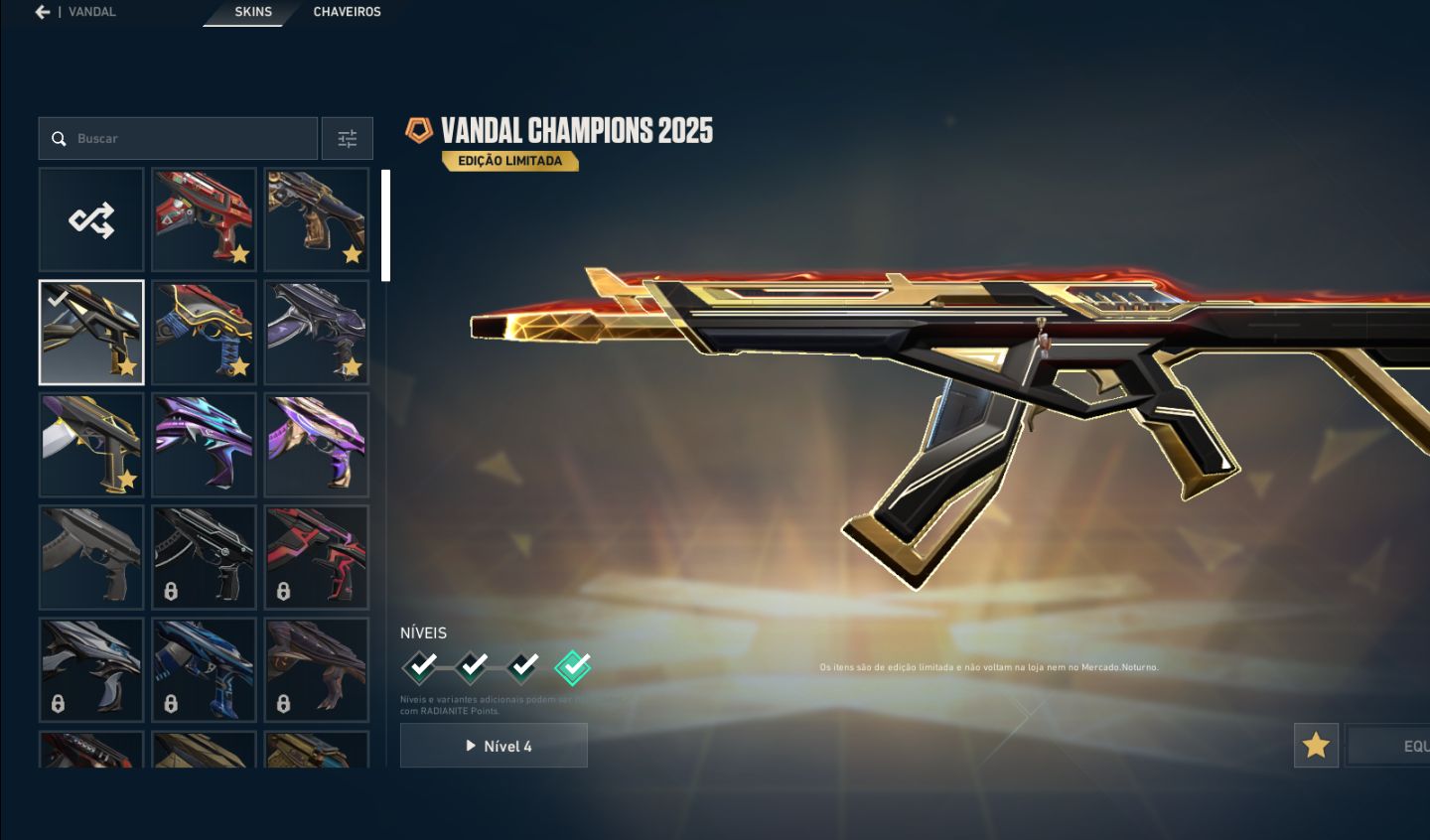 CONTA COM 3 PACOTE CHAMPIONS (24,25,26)
