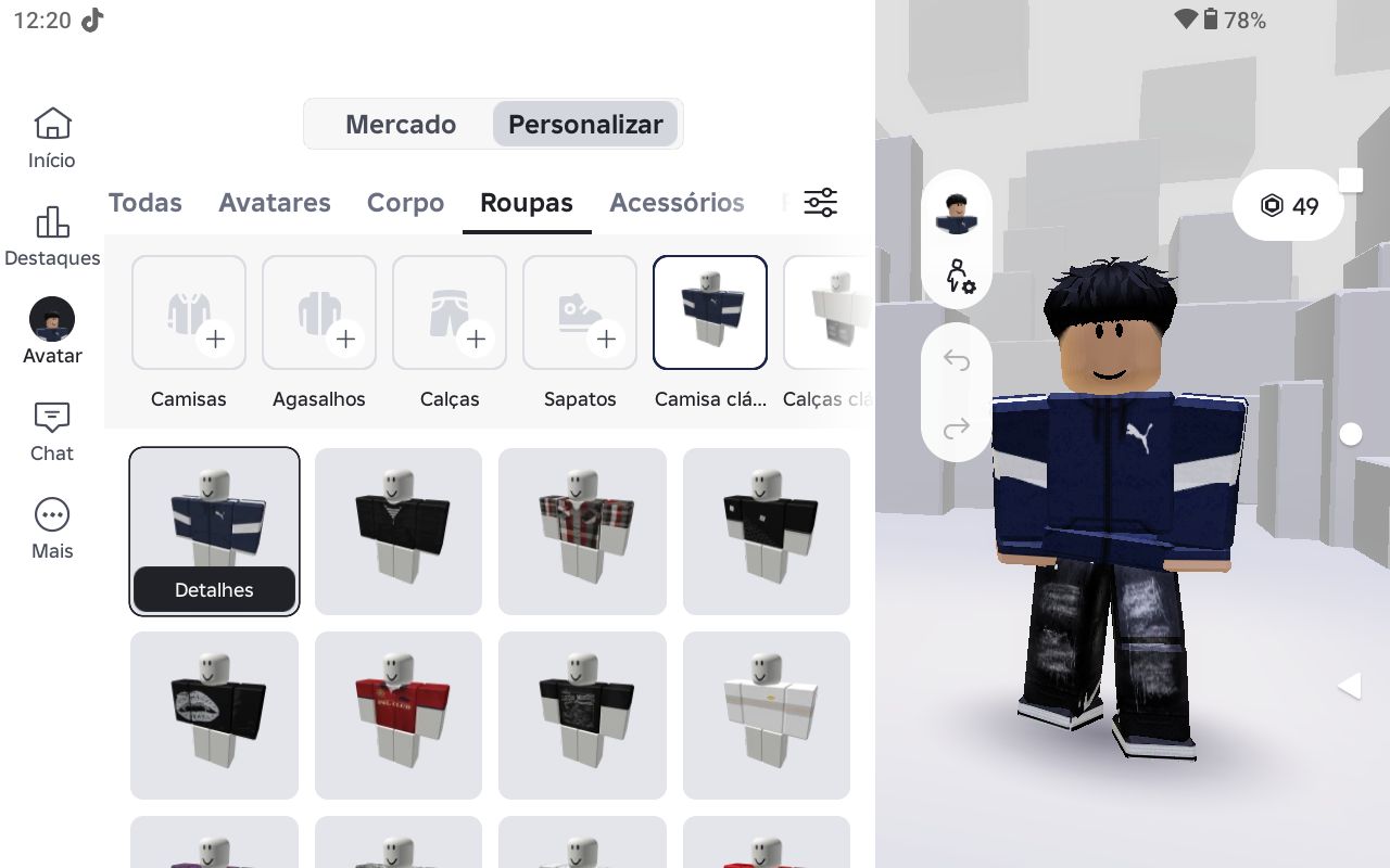 CONTA DE ROBLOX VERIFICADA +13 COM 49 ROBUX