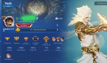 PRA LOGOOO Conta honor of Kings NOBREZA "9" COM 360 skins