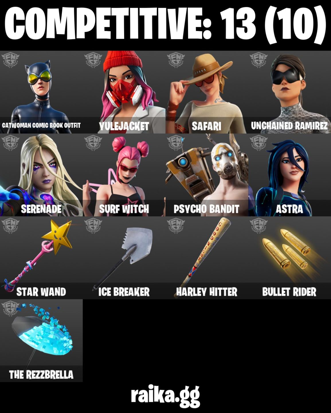 80 skins | Unchained Ramirez 1700 VBucks