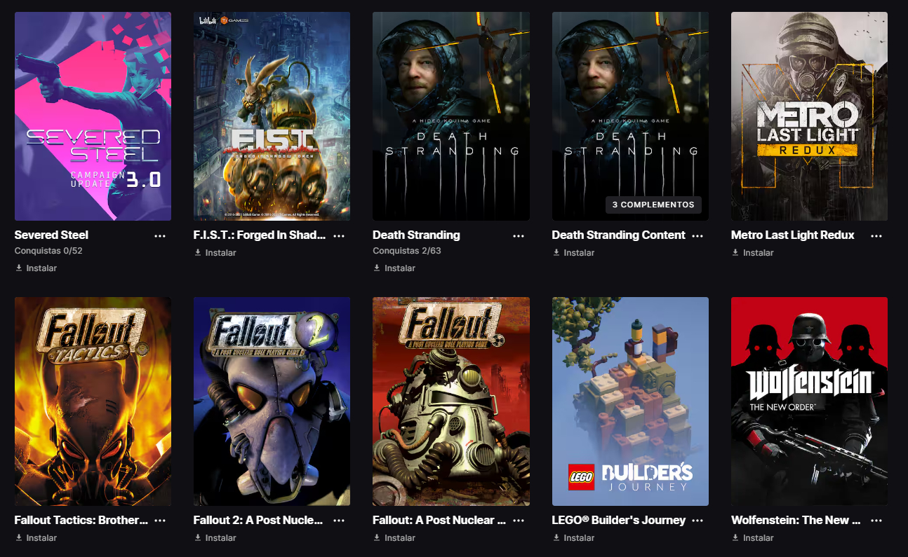 Conta full aceso Epic Games com diversos jogos