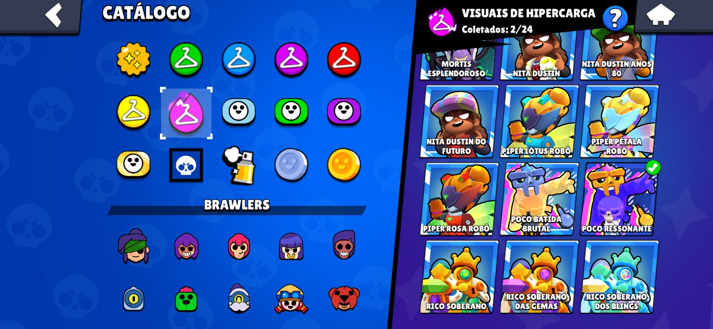 CONTA BRAWL STARS 40K TROFÉUS | 102 BRAWLERS | 33 HIPERCARGAS | ENTREGA RÁPIDA