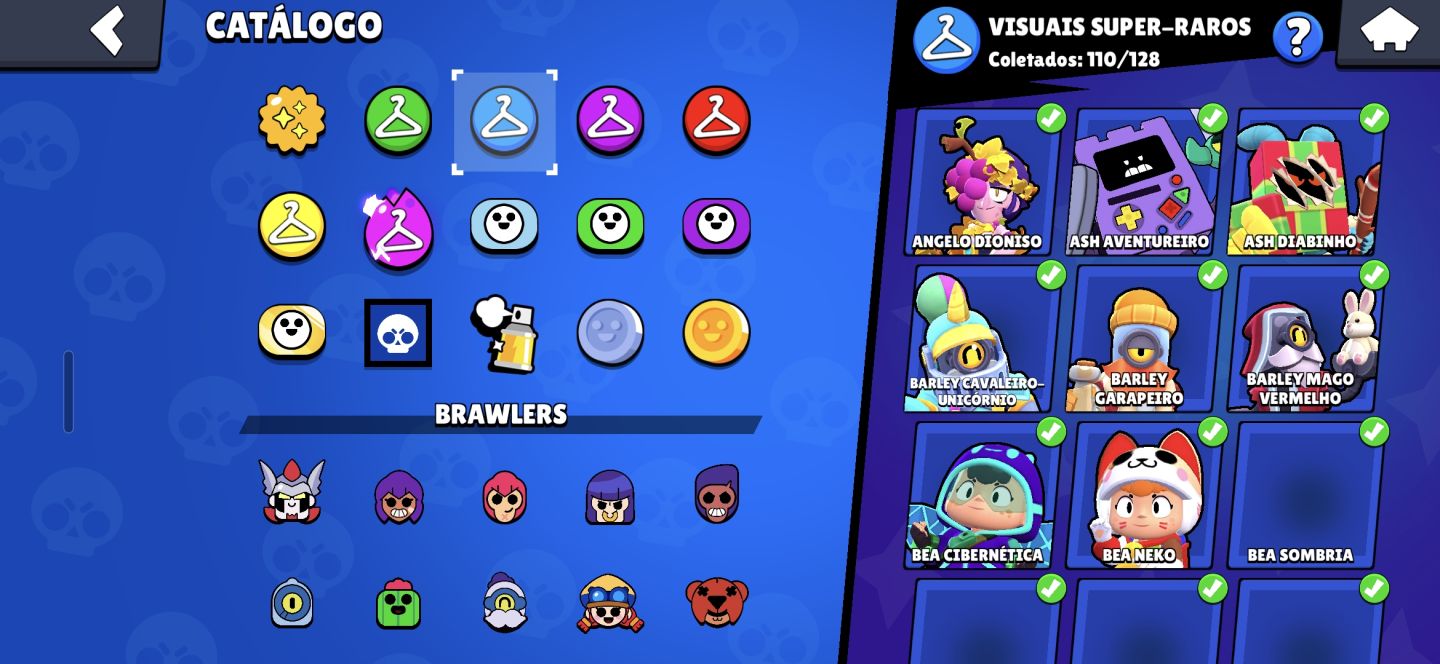 CONTA RARA DE BRAWL STARS, 4 RANK 35, PRESTIGIO 3, MESTRES 2024