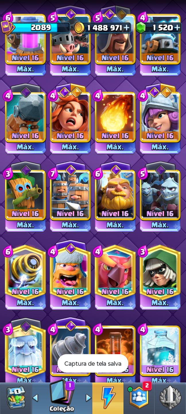 Conta de Clash Royale Upada