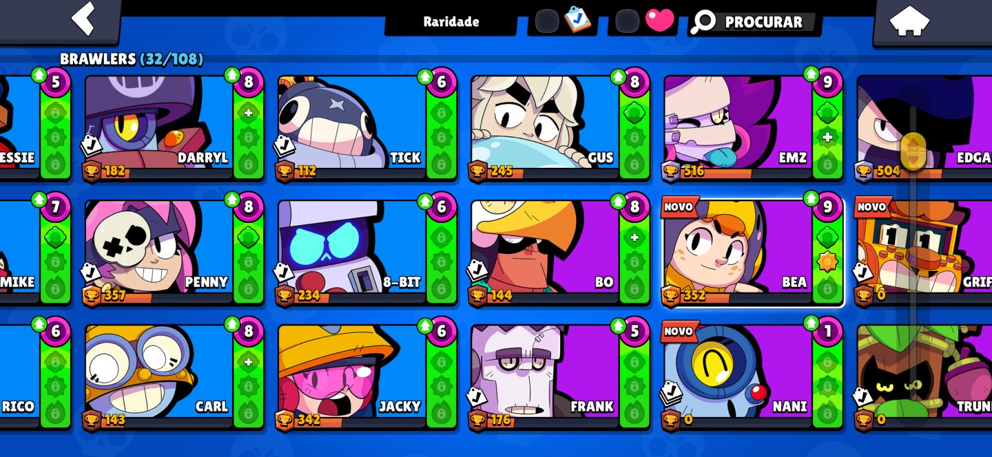Conta de Brawl Stars com Shelly estrelar pra sair rapido